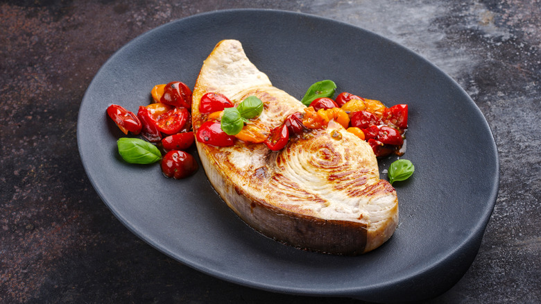 swordfish and tomatoes