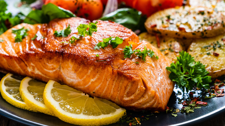 salmon steaks