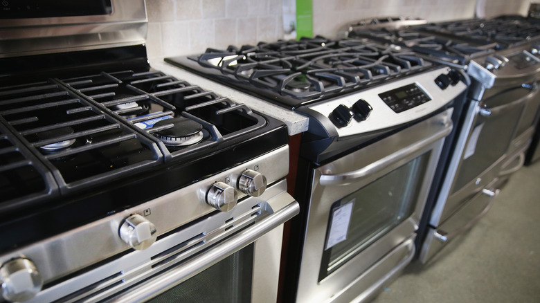 Stoves sold at a store.