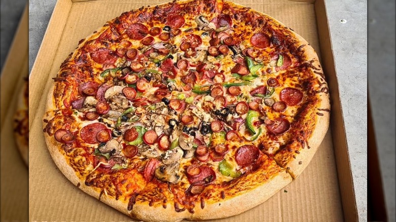 A Supreme Pizza from Costco.