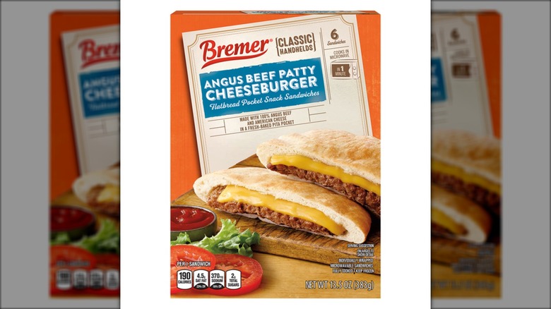 Bremer Angus Cheeseburger Pita Melt from Aldi.