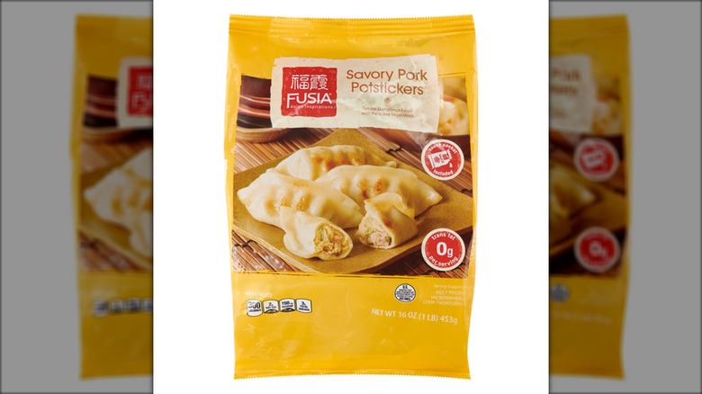 Fusia Asian Inspirations Pork Potstickers from Aldi.