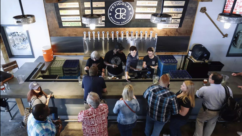Pictured interior of Peticolas Brewing Company.