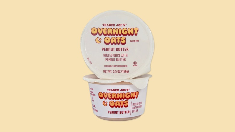 Peanut Butter Overnight Oats from Trader Joe's.