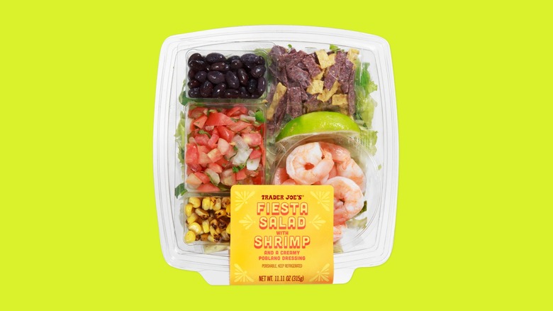 Fiesta Salad with Shrimp from Trader Joe's.