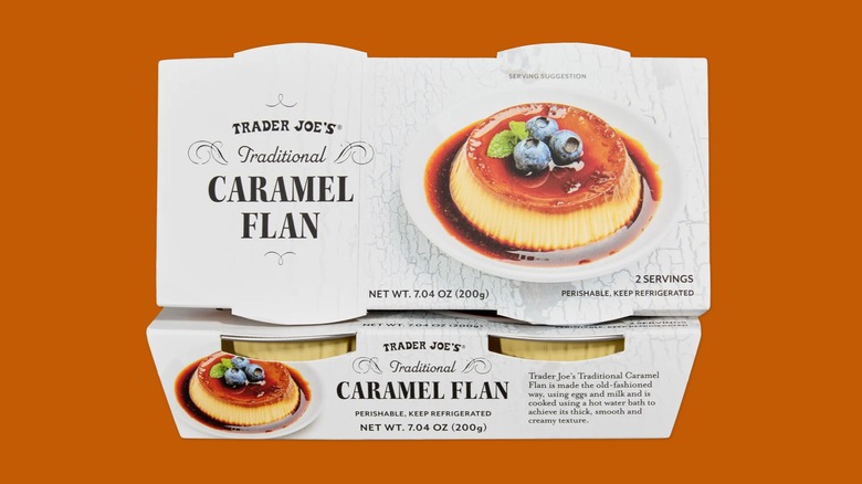 Caramel Flan from Trader Joe's.