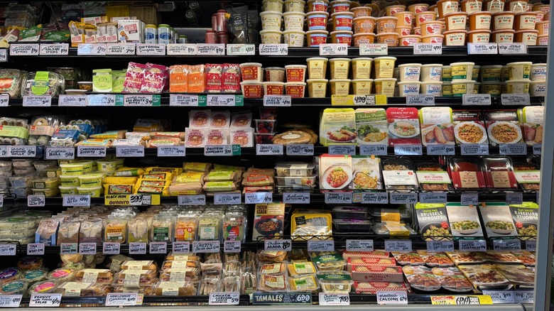 Premade foods section at Trader Joe's
