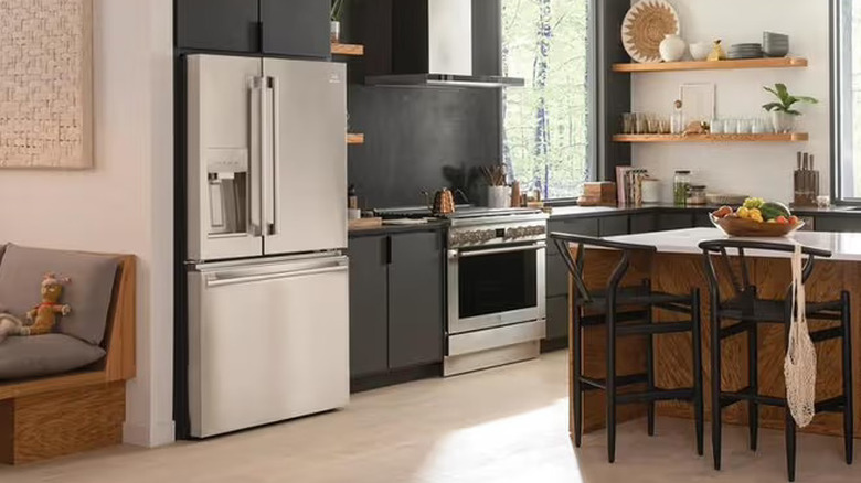 Electrolux French door refrigerator in a kitchen