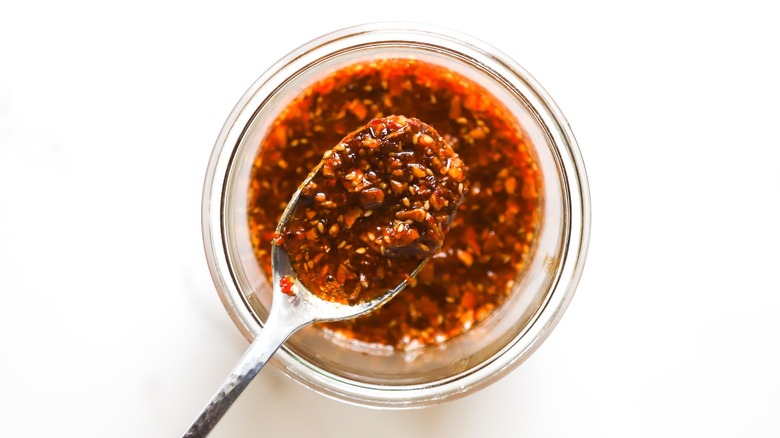 jar of chili crisp