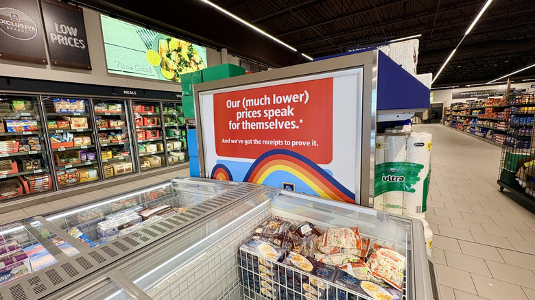 Aldi freezer section.