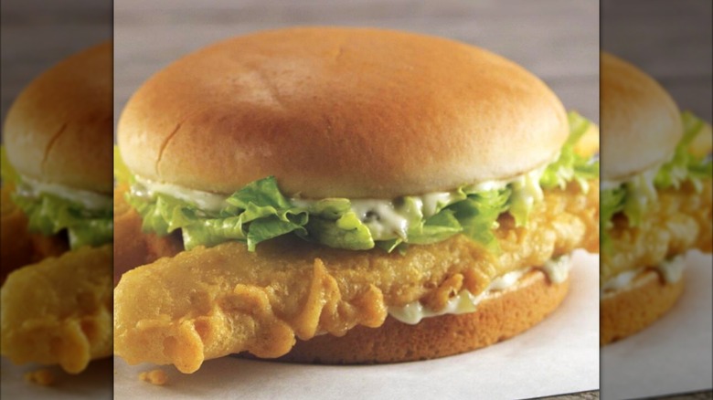 The giant fish sandwich from captain d's