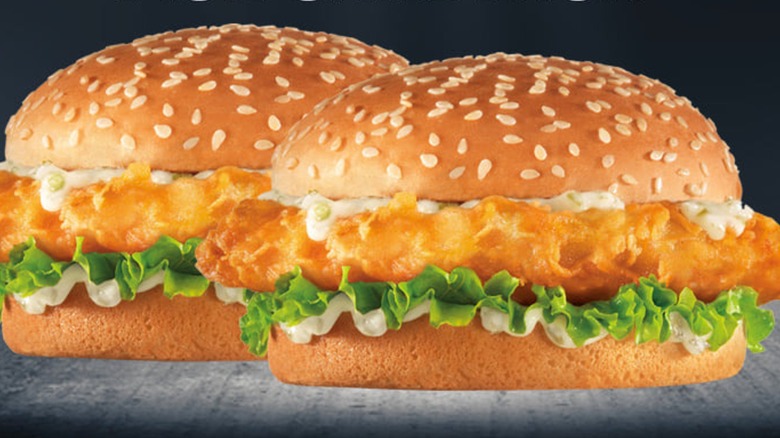 Two Redhook Beer Battered Fish Sandwiches