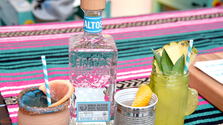 Olmeca Altos with various cocktails