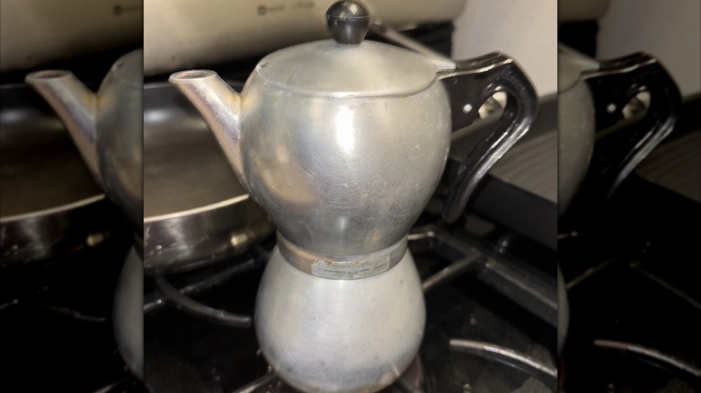1950s Italian La Signora Caffettiera Stovetop Espresso Coffee Pot