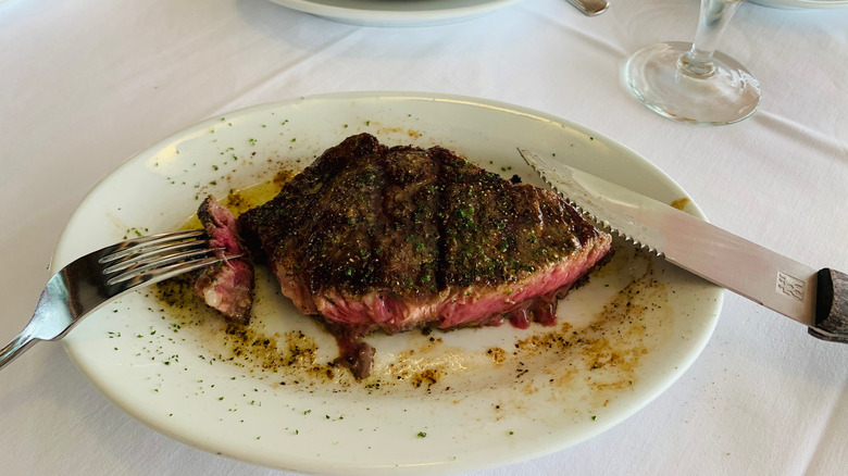 Steak at Ruth's Chris
