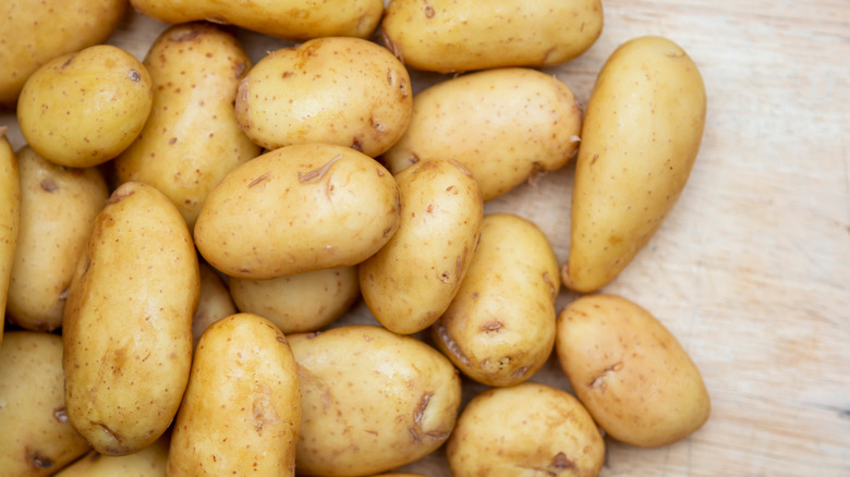 Jersey Royal potatoes on board