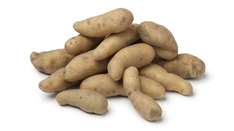 pile of La Ratte potatoes