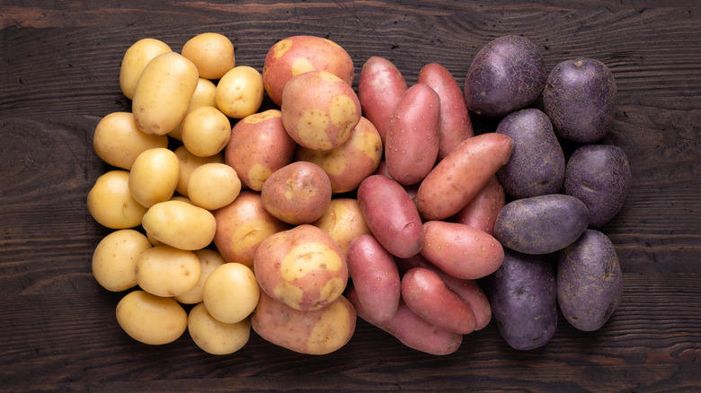 several potato varieties on board