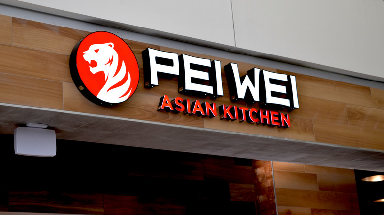 The exterior of a Pei Wei Asian Kitchen