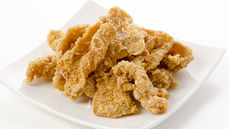 Fried chicken skin