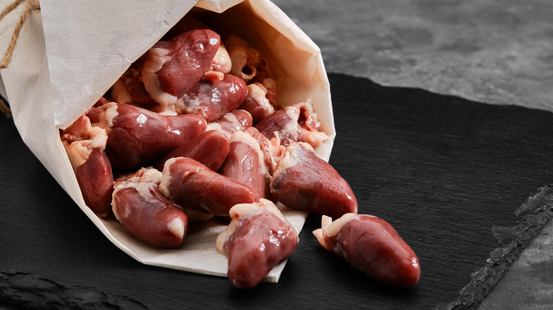 Chicken hearts