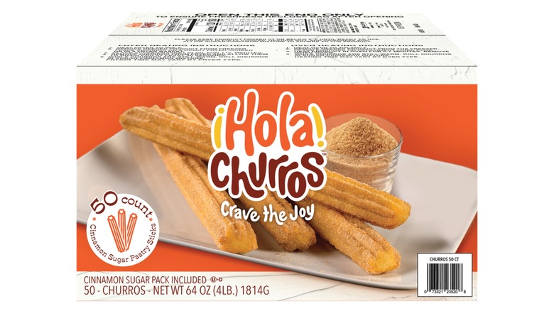 Isolated box of Hola churros.