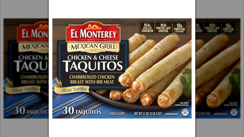 Box of Chicken and Cheese Taquitos.