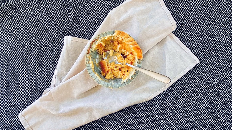 Eaten pot pie with spoon