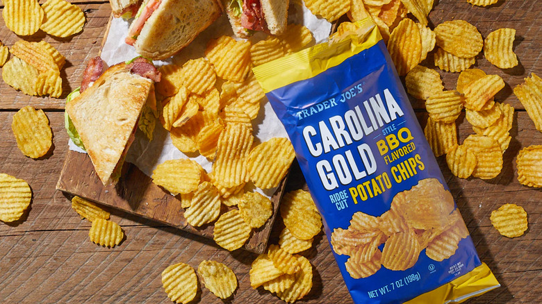 Trader Joe's Carolina Gold Style BBQ Ridge Cut Potato Chips