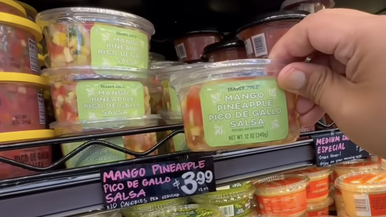 Trader Joe's Mango Pineapple Pico de Gallo Salsa in store