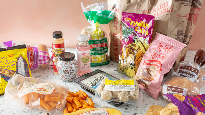 Variety of different Trader Joe's snacks