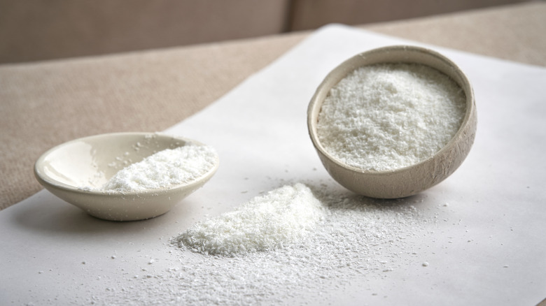 Two bowls of coconut flour