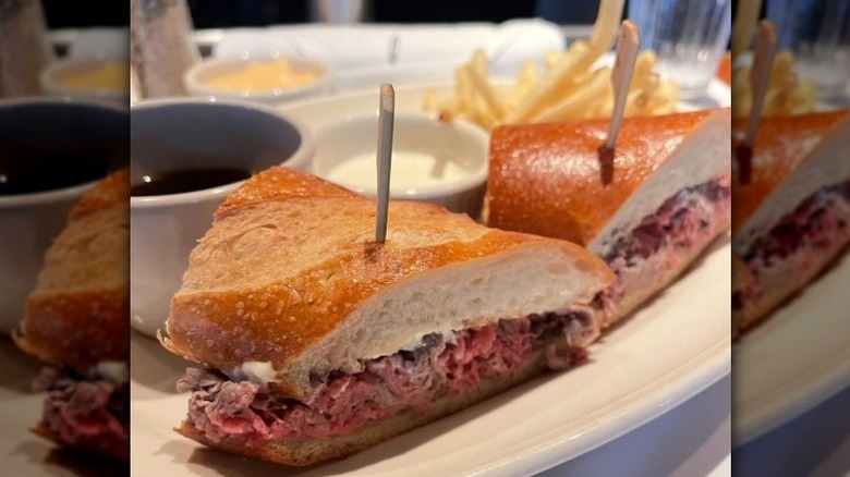 A French dip sandwich from Houston's Restaurant