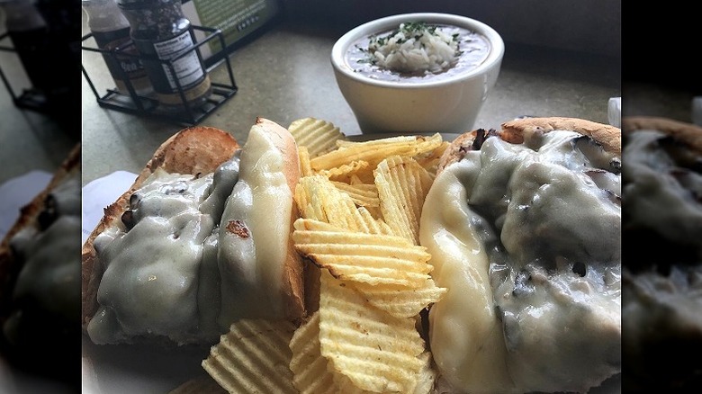 A beefeater French dip sandwich at Jason's Deli