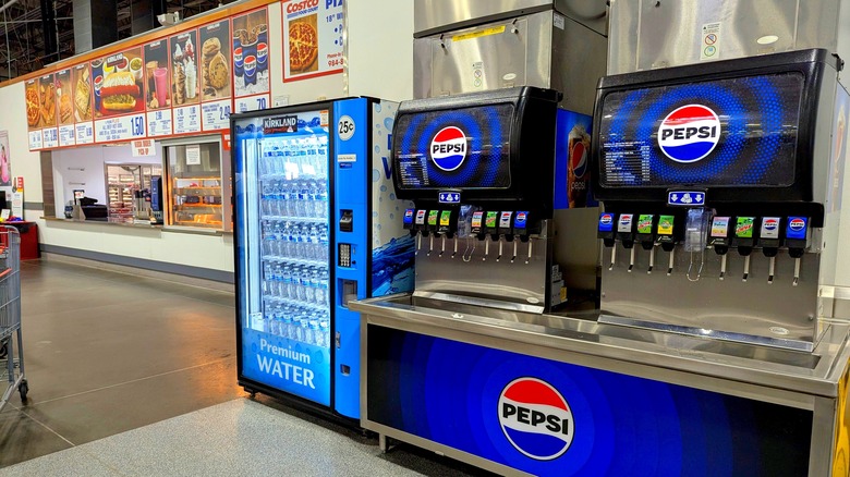 Costco food court soda fountain