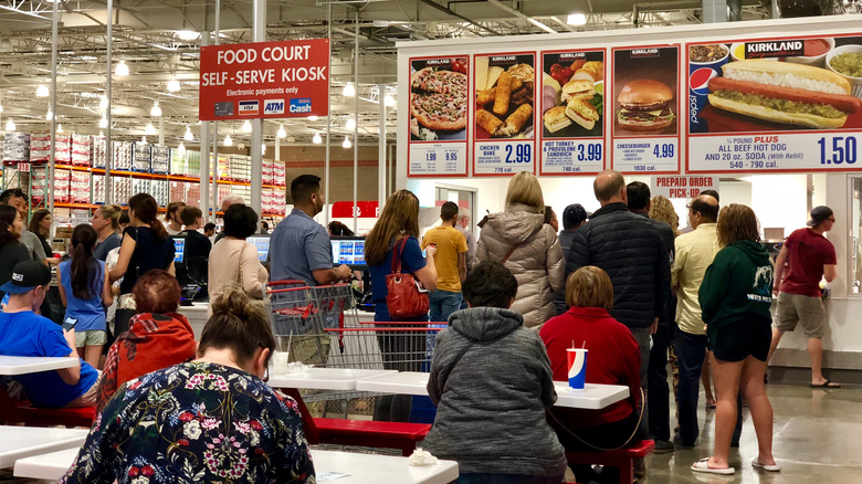 Customers await Costco food court orders