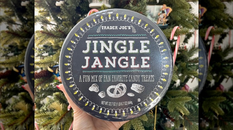 Jingle jangle tin from Trader Joe's