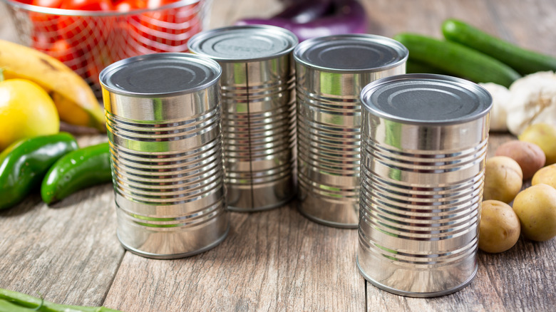 Canned soup
