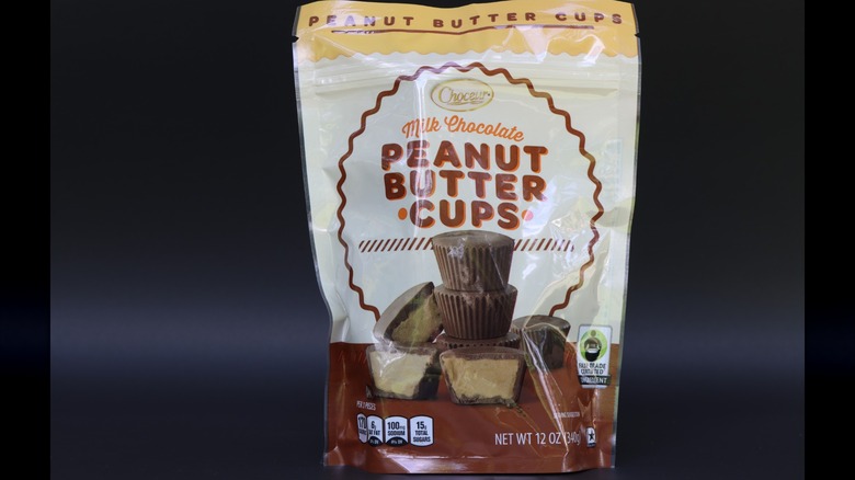 A bag of Aldi's Choceur Peanut Butter Cups
