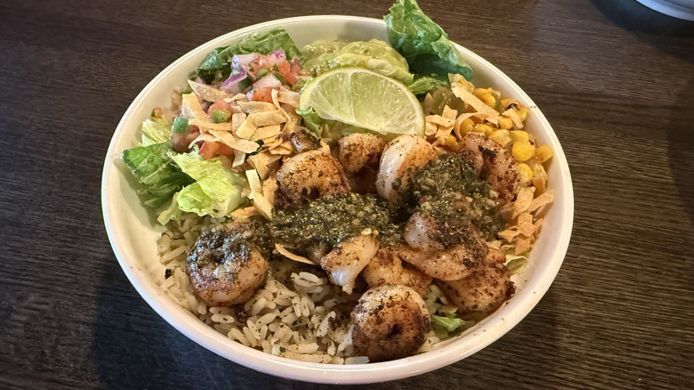 Applebee's Tex-Mex shrimp bowl