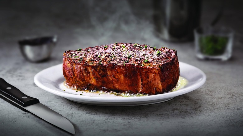 A NY strip steak at Ruth's Chris Steak House