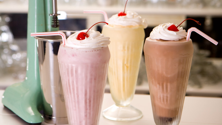 Trio of retro ice cream treats