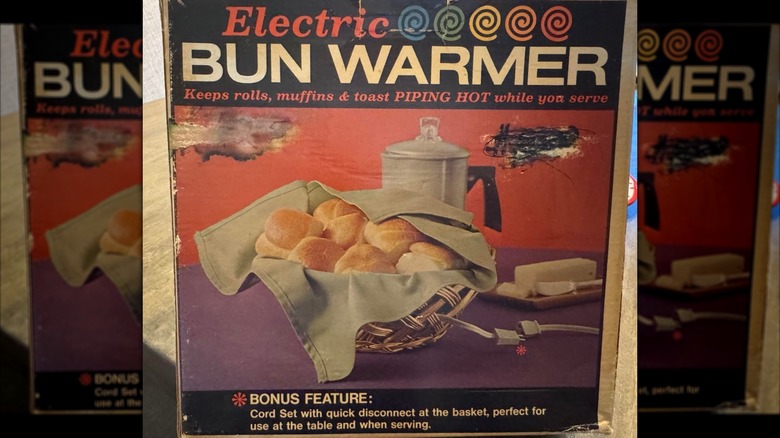 a vintage bun warmer package