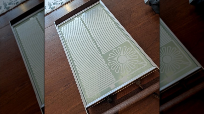 Vintage Salton Hotray on a wooden table