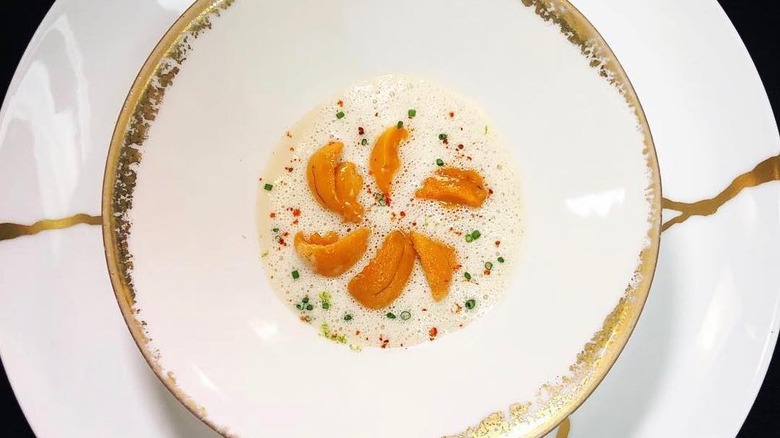 sea urchin at Joël Robuchon Restaurant