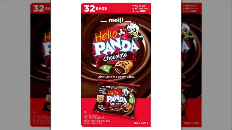 Meiji Hello Panda Chocolate Creme Filled Cookies from Costco