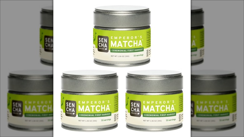 A 3-pack of Sencha Naturals Emperor's Ceremonial Matcha Green Tea Powder Tin from Costco