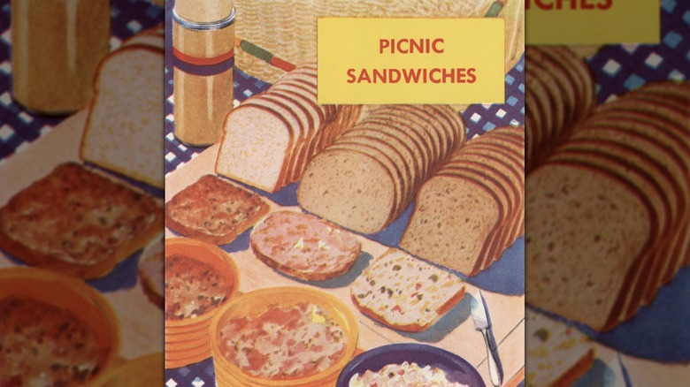 Illustration of picnic sandwiches