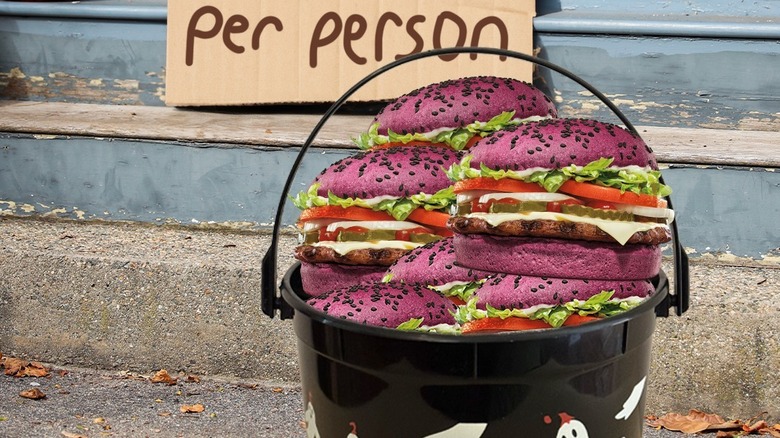 Wednesday's Whoppers in a Halloween basket