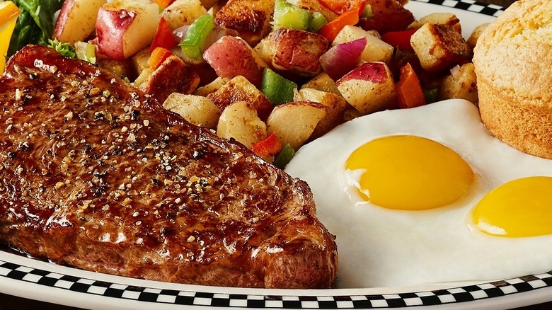 A steak & eggs platter from Black Bear Diner